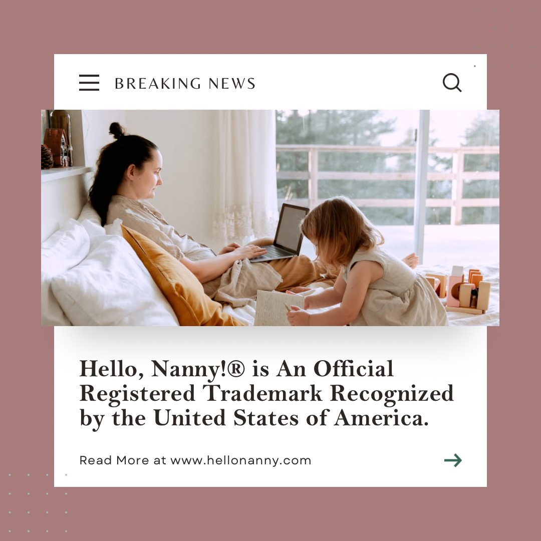 Mother and child are using a laptop, exploring Hello, Nanny!®, a registered trademark in the USA. It offers more than just childcare solutions, ensuring peace of mind with options like health insurance for nanny.