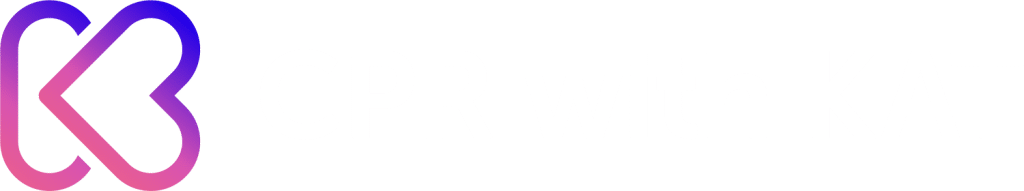 A logo with an abstract, interconnected design in gradient blue to pink hues on a white background.